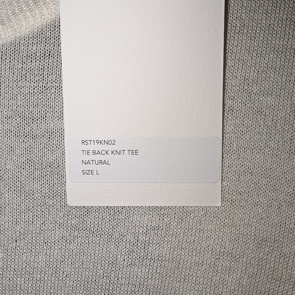 NWT Christopher Esber The Back Knit Tee | Open Back Designer Top | Size Large - Picture 7 of 11